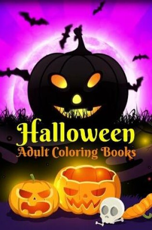 Cover of Halloween adult coloring books