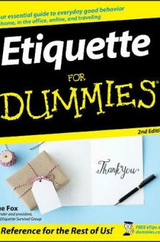 Cover of Etiquette For Dummies