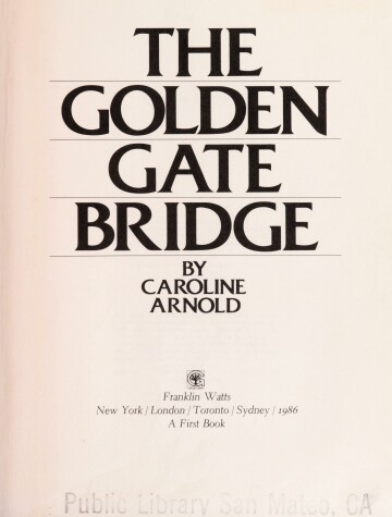 Book cover for The Golden Gate Bridge