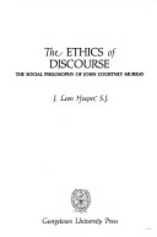 Cover of Ethics of Discourse CB
