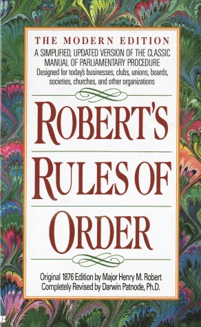 Cover of Robert's Rules of Order