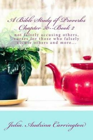 Cover of A Bible Study of Proverbs Chapter 30--Book 2