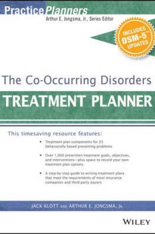 Cover of The Co-Occurring Disorders Treatment Planner, with DSM-5 Updates