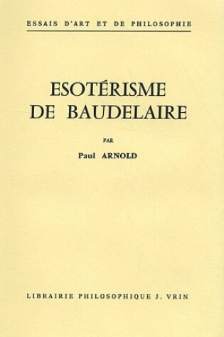 Cover of Esoterisme de Baudelaire