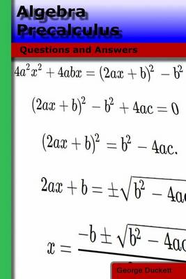 Book cover for Algebra Precalculus