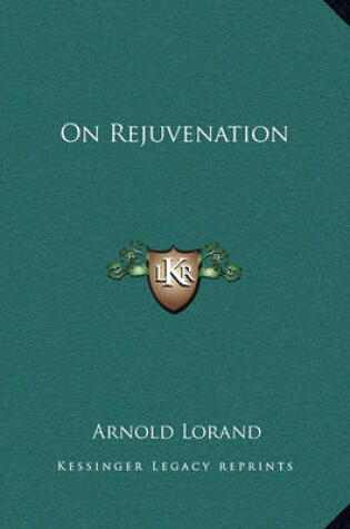 Cover of On Rejuvenation