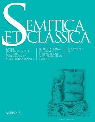 Book cover for Semitica Et Classica 10