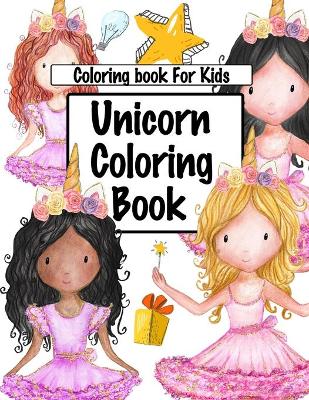 Book cover for Unicorn Coloring Book