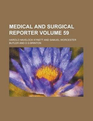 Book cover for Medical and Surgical Reporter Volume 59