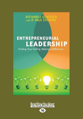 Book cover for Entrepreneurial Leadership