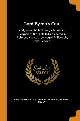 Book cover for Lord Byron's Cain