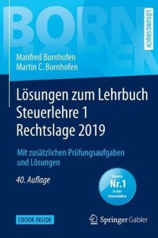 Cover of Loesungen Zum Lehrbuch Steuerlehre 1 Rechtslage 2019