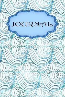 Book cover for Blue Wavy Vibrant Journal