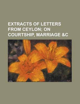 Book cover for Extracts of Letters from Ceylon