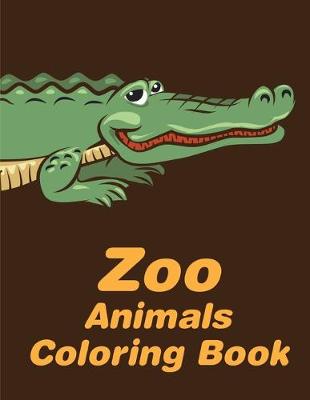 Book cover for Zoo Animals Coloring Book