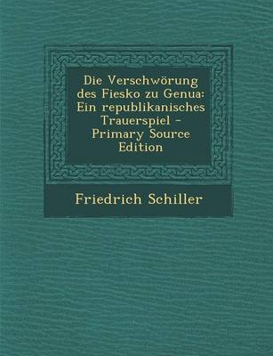 Book cover for Die Verschworung Des Fiesko Zu Genua