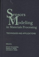 Book cover for Sensors and Modeling in Materials Processing