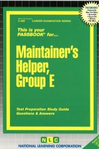 Cover of Maintainer's Helper, Group E