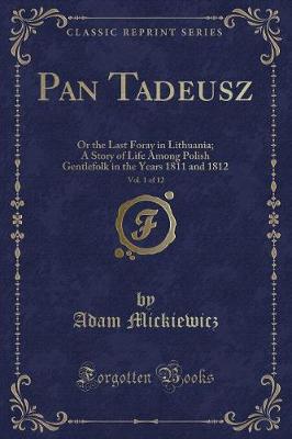 Book cover for Pan Tadeusz, Vol. 1 of 12