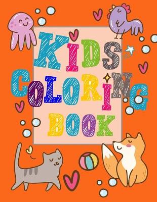 Book cover for kids coloring book