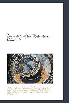 Book cover for Dramatists of the Restoration, Volume II