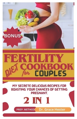 Book cover for fertility diet cookbook for couples