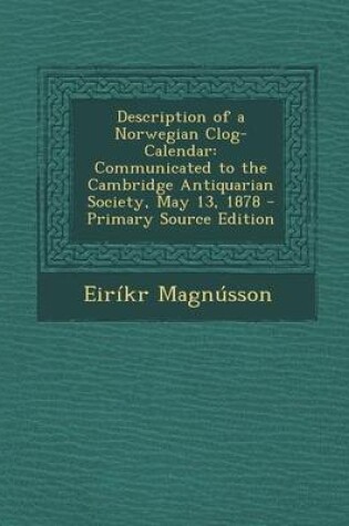 Cover of Description of a Norwegian Clog-Calendar