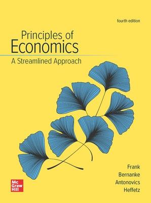 Book cover for Principles of Economics, A Streamlined Approach