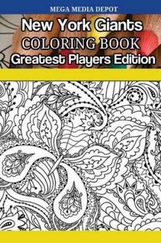 Cover of New York Giants Coloring Book Greatest Players Edition