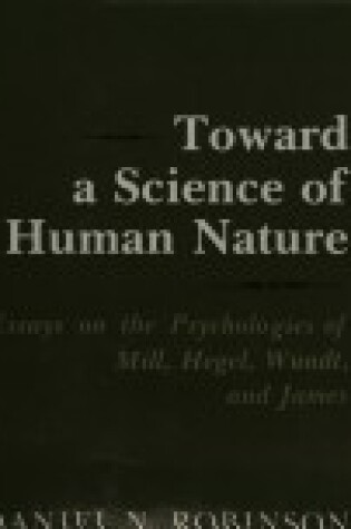 Cover of Toward a Science of Human Nature