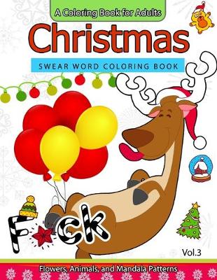Book cover for Christmas Swear Word coloring Book Vol.3
