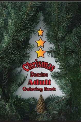 Cover of chrismas deasine adult coloring book