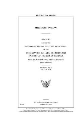 Cover of Military voting