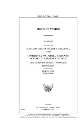 Book cover for Military voting