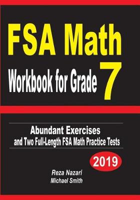 Book cover for FSA Math Workbook for Grade 7