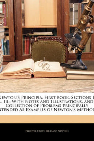 Cover of Newton's Principia, First Book, Sections I., II., III.