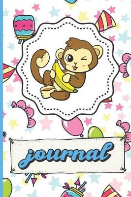 Book cover for Monkey Birthday Party Journal