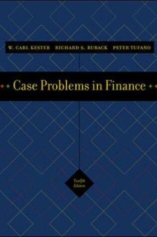 Cover of Case Problems in Finance + Excel templates CD-ROM