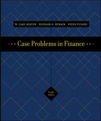 Book cover for Case Problems in Finance + Excel templates CD-ROM