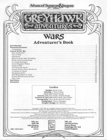 Book cover for Greyhawk Wars Game & Boxed Set