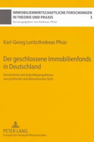 Cover of Der Geschlossene Immobilienfonds in Deutschland