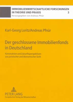 Book cover for Der Geschlossene Immobilienfonds in Deutschland