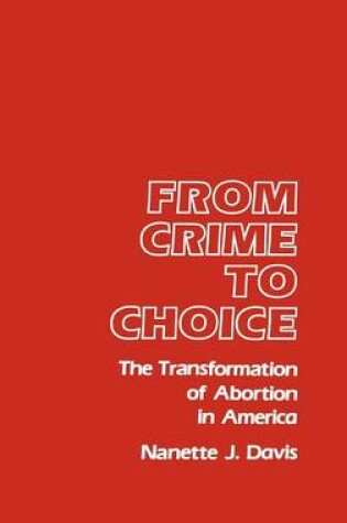 Cover of From Crime to Choice