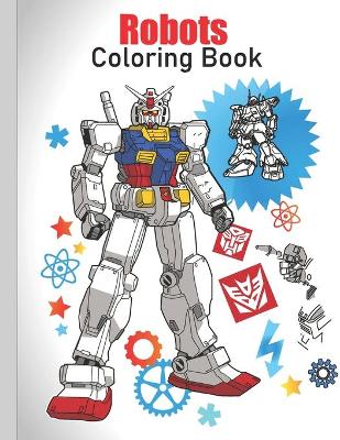 Book cover for Robots Coloring Book