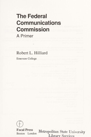 Cover of Federal Communications Commission, The