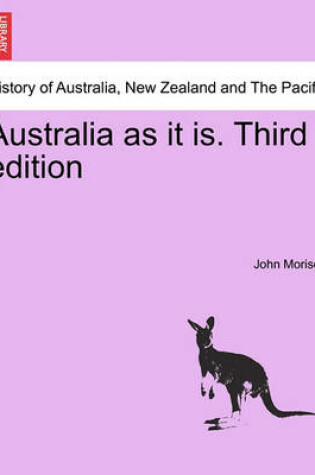 Cover of Australia as It Is. Third Edition