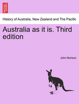 Book cover for Australia as It Is. Third Edition