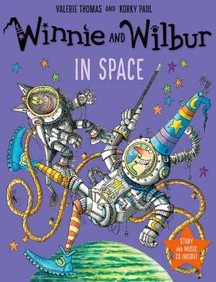 Book cover for Winnie and Wilbur in Space with audio CD