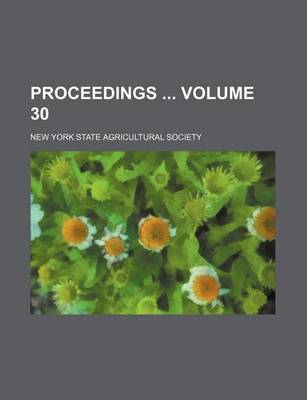 Book cover for Proceedings Volume 30