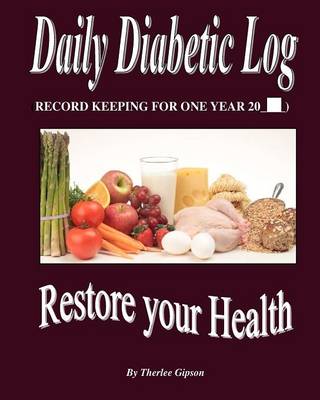 Book cover for Daily Diabetic Log